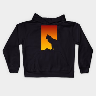 Sunset Cat Housecat - Cat Lover - Cat Lady Cat Dad Cat Gift Kids Hoodie